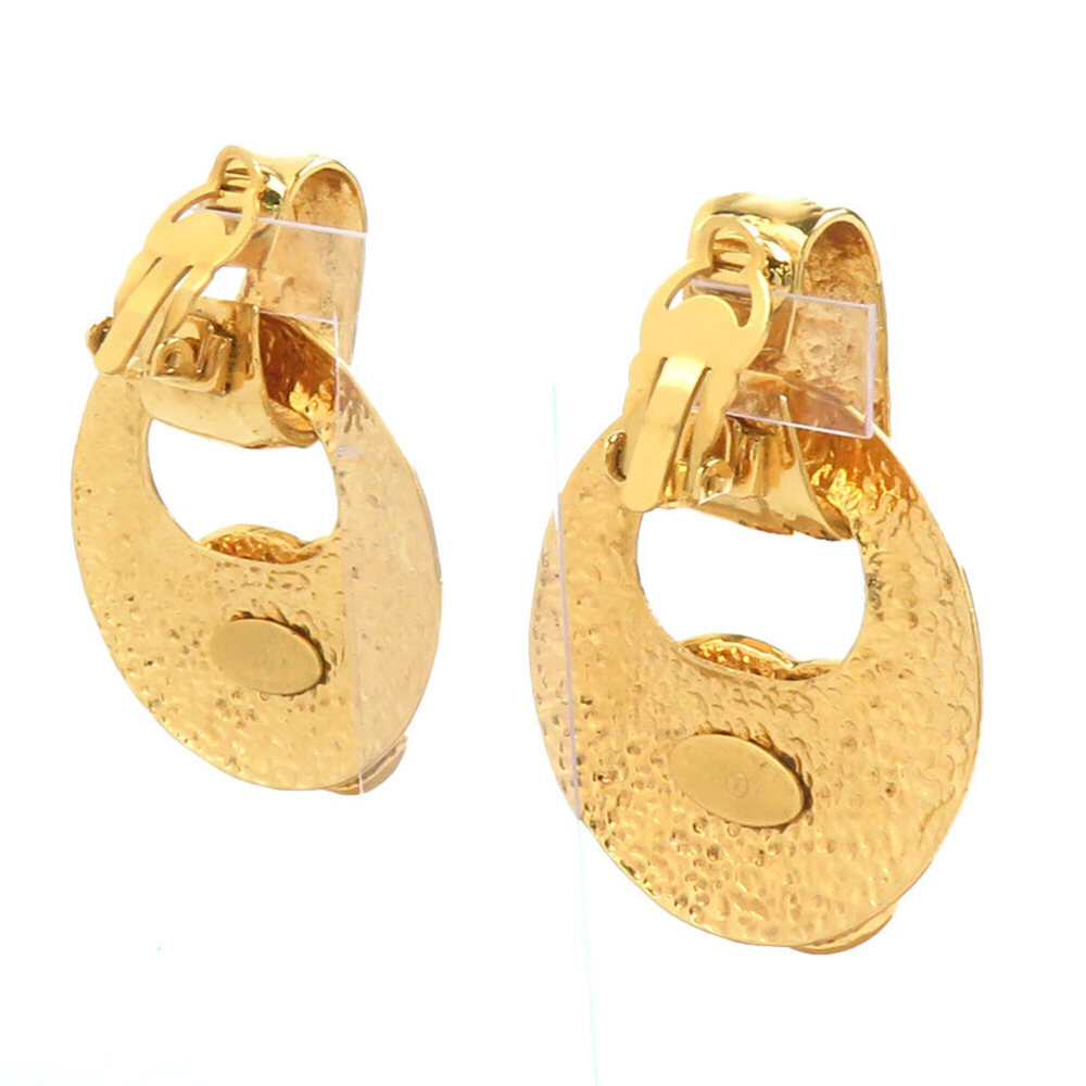 Chanel earrings, metal, gold, women's, h32612g - Picture 3 of 15